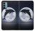 W3510 Dolphin Moon Night Case Cover Custodia e Flip Case per OnePlus Nord N200 5G