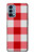 W3535 Red Gingham Case Cover Custodia e Flip Case per OnePlus Nord N200 5G
