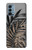 W3692 Gray Black Palm Leaves Case Cover Custodia e Flip Case per OnePlus Nord N200 5G