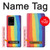 W3799 Cute Vertical Watercolor Rainbow Case Cover Custodia e Flip Case per Samsung Galaxy S20 Ultra