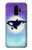 W3807 Killer Whale Orca Moon Pastel Fantasy Case Cover Custodia e Flip Case per Samsung Galaxy S9