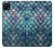 W3809 Mermaid Fish Scale Case Cover Custodia e Flip Case per Samsung Galaxy A22 5G
