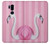 W3805 Flamingo Pink Pastel Case Cover Custodia e Flip Case per LG G7 ThinQ