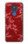W3817 Red Floral Cherry blossom Pattern Case Cover Custodia e Flip Case per Motorola Moto G Play (2021)