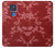 W3817 Red Floral Cherry blossom Pattern Case Cover Custodia e Flip Case per Motorola Moto G Play (2021)