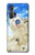 W3794 Arctic Polar Bear in Love with Seal Paint Case Cover Custodia e Flip Case per Motorola Edge+