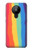 W3799 Cute Vertical Watercolor Rainbow Case Cover Custodia e Flip Case per Nokia 5.3