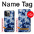 W3439 Fabric Indigo Tie Dye Case Cover Custodia e Flip Case per iPhone 13 Pro Max