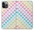 W3499 Colorful Heart Pattern Case Cover Custodia e Flip Case per iPhone 13 Pro Max