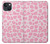 W2213 Pink Leopard Pattern Case Cover Custodia e Flip Case per iPhone 13