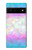W3747 Trans Flag Polygon Case Cover Custodia e Flip Case per Google Pixel 6
