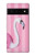 W3805 Flamingo Pink Pastel Case Cover Custodia e Flip Case per Google Pixel 6