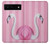 W3805 Flamingo Pink Pastel Case Cover Custodia e Flip Case per Google Pixel 6