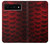 W2879 Red Arowana Fish Scale Case Cover Custodia e Flip Case per Google Pixel 6 Pro
