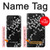 W2544 Japanese Kimono Style Black Flower Pattern Case Cover Custodia e Flip Case per Samsung Galaxy A52s 5G