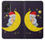 W2849 Cute Sleepy Owl Moon Night Case Cover Custodia e Flip Case per Samsung Galaxy A52s 5G