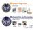 W3357 Navy Blue Bandana Pattern Case Cover Custodia e Flip Case per Samsung Galaxy A52s 5G