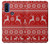 W2835 Christmas Reindeer Knitted Pattern Case Cover Custodia e Flip Case per Motorola G Pure