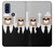W3557 Bear in Black Suit Case Cover Custodia e Flip Case per Motorola G Pure