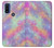 W3706 Pastel Rainbow Galaxy Pink Sky Case Cover Custodia e Flip Case per Motorola G Pure