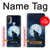W3693 Grim White Wolf Full Moon Case Cover Custodia e Flip Case per Motorola Moto E20,E30,E40