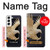 W1383 Paper Sculpture Eagle Case Cover Custodia e Flip Case per Samsung Galaxy S22