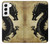 W1482 Black Dragon Painting Case Cover Custodia e Flip Case per Samsung Galaxy S22