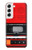 W3204 Red Cassette Recorder Graphic Case Cover Custodia e Flip Case per Samsung Galaxy S22