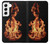 W3379 Fire Frame Case Cover Custodia e Flip Case per Samsung Galaxy S22