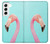 W3708 Pink Flamingo Case Cover Custodia e Flip Case per Samsung Galaxy S22