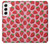 W3719 Strawberry Pattern Case Cover Custodia e Flip Case per Samsung Galaxy S22
