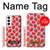 W3719 Strawberry Pattern Case Cover Custodia e Flip Case per Samsung Galaxy S22