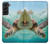 W1377 Ocean Sea Turtle Case Cover Custodia e Flip Case per Samsung Galaxy S22 Plus