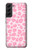 W2213 Pink Leopard Pattern Case Cover Custodia e Flip Case per Samsung Galaxy S22 Plus