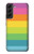 W2363 Rainbow Pattern Case Cover Custodia e Flip Case per Samsung Galaxy S22 Plus