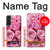 W2943 Pink Rose Case Cover Custodia e Flip Case per Samsung Galaxy S22 Plus