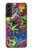 W3255 Colorful Art Pattern Case Cover Custodia e Flip Case per Samsung Galaxy S22 Plus