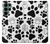 W2904 Dog Paw Prints Case Cover Custodia e Flip Case per Samsung Galaxy S22 Ultra