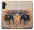 W1292 Dusty Elephant Egrets Case Cover Custodia e Flip Case per Samsung Galaxy A13 5G