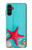 W3428 Aqua Wood Starfish Shell Case Cover Custodia e Flip Case per Samsung Galaxy A13 5G