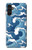 W3751 Wave Pattern Case Cover Custodia e Flip Case per Samsung Galaxy A13 5G