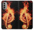 W0493 Music Note Burn Case Cover Custodia e Flip Case per Motorola Moto G51 5G W0493 Music Note Burn Case Cover Custodia e Flip Case per Motorola Moto G51 5G