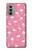 W2858 Pink Flamingo Pattern Case Cover Custodia e Flip Case per Motorola Moto G51 5G