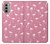 W2858 Pink Flamingo Pattern Case Cover Custodia e Flip Case per Motorola Moto G51 5G
