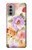 W3035 Sweet Flower Painting Case Cover Custodia e Flip Case per Motorola Moto G51 5G