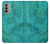 W3147 Aqua Marble Stone Case Cover Custodia e Flip Case per Motorola Moto G51 5G