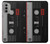 W3516 Vintage Cassette Tape Case Cover Custodia e Flip Case per Motorola Moto G51 5G