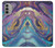 W3676 Colorful Abstract Marble Stone Case Cover Custodia e Flip Case per Motorola Moto G51 5G