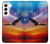 W3841 Bald Eagle Flying Colorful Sky Case Cover Custodia e Flip Case per Samsung Galaxy S22