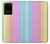 W3849 Colorful Vertical Colors Case Cover Custodia e Flip Case per Samsung Galaxy S20 Ultra